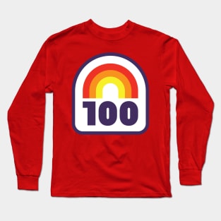 100 Mile Trail and Ultra Running Rainbow Long Sleeve T-Shirt